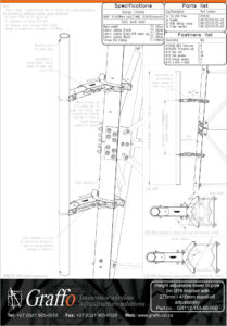 2m Height adjustable tower to 76mm pole