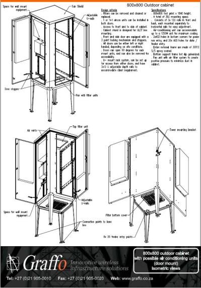 800x800 Outdoor Cabinet